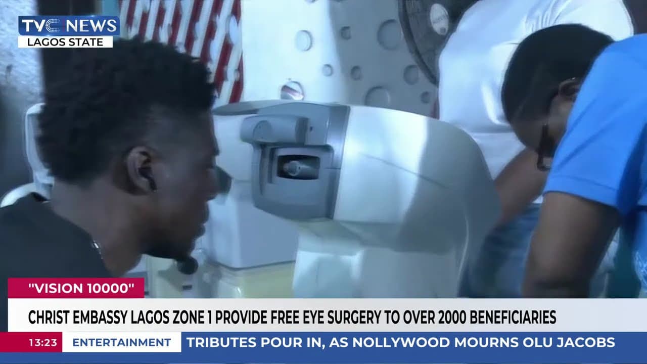 Christ Embassy Lagos Zone 1 Provides Free Eye Surgery To Over 2000 Beneficiaries