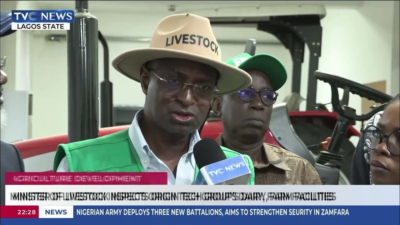Minister Of Livestock Inspects Origin Tech Group’s Diary, Farm Facilities