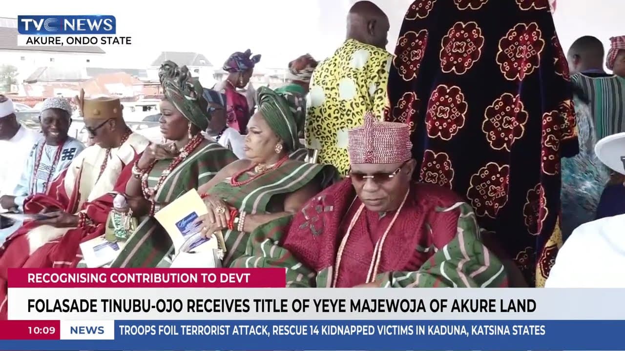 Iyaloja General, Folasade Tinubu-Ojo Crowned As Yeye Majewoja Of Akure Land