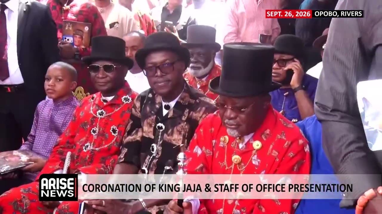 CORONATION OF KING JAJA & STAFF OF OFFICE PRESENTATION