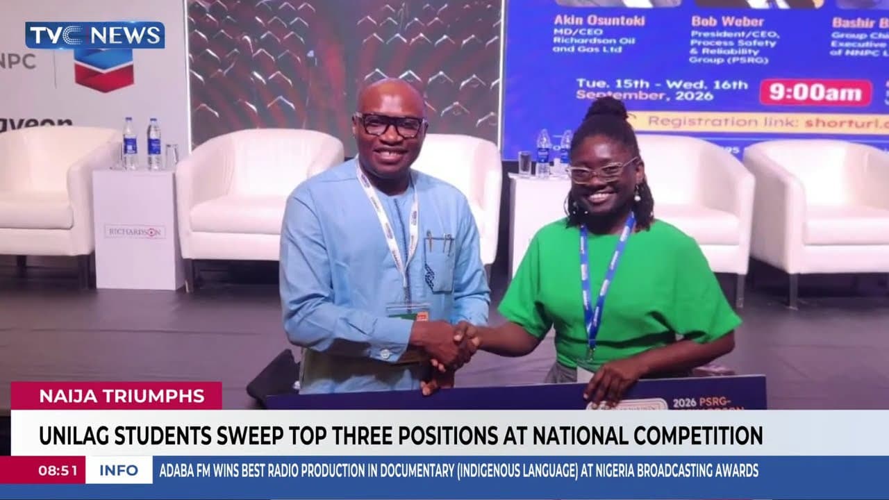 Naija Triumph | UNILAG Students Sweep Top Three Positions At National Competition