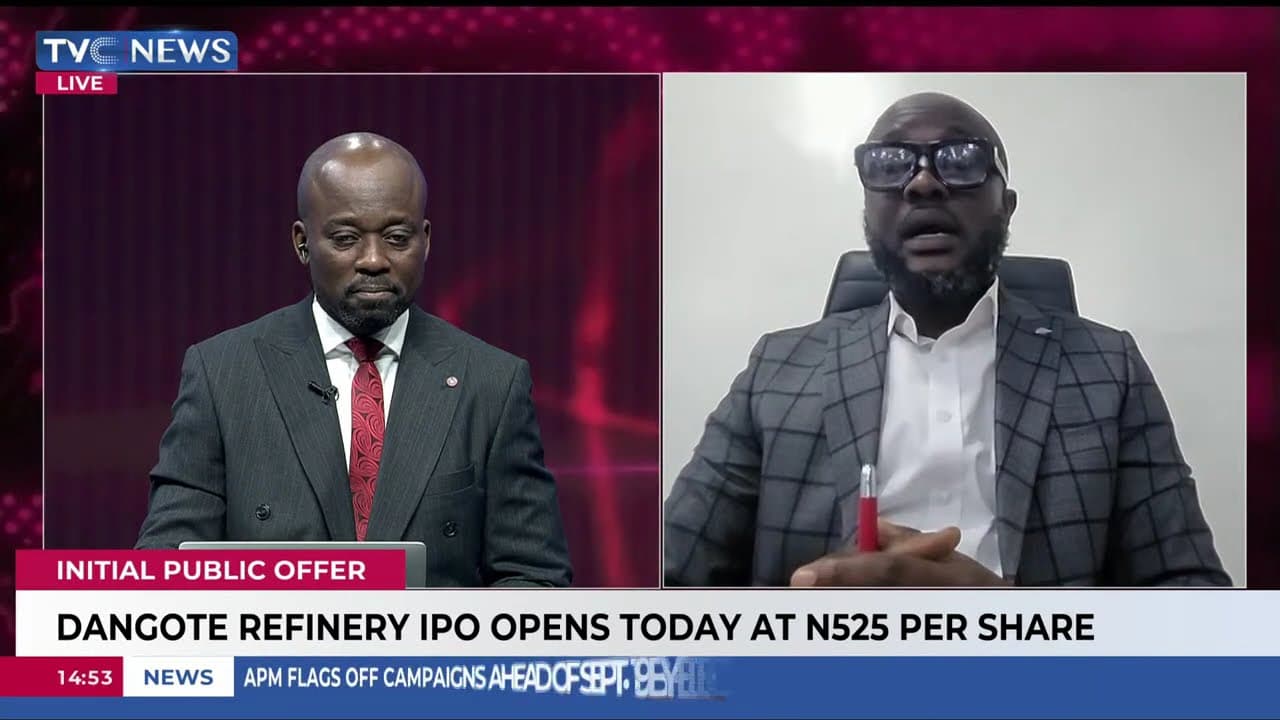 Equity Trader, Jamiu Mohammed Reviews Trading Activities At NGX As Dangote IPO Opens