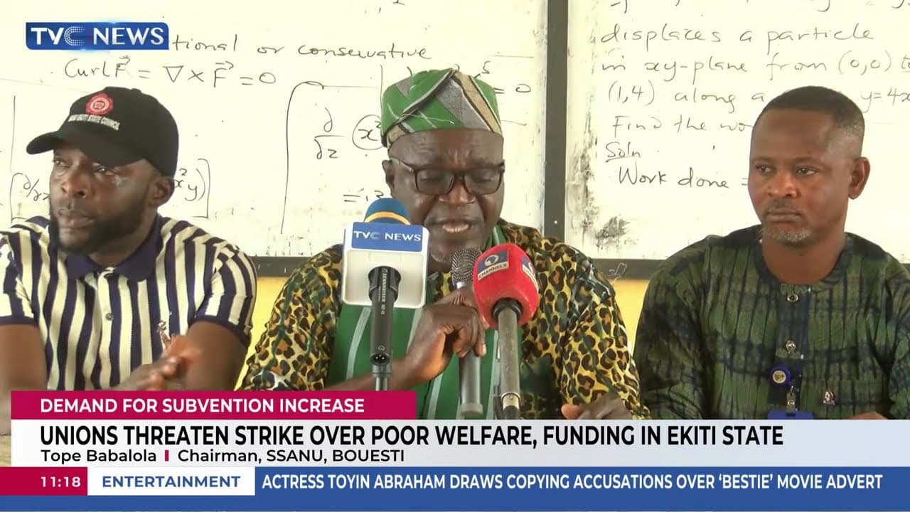 Unions Threaten Strike Over Poor Welfare, Funding In Ekiti State