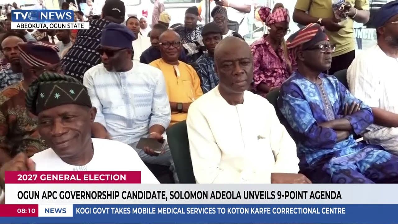 Ogun APC Governorship Candidate, Solomon Adeola Unveils Nine-Point Agenda