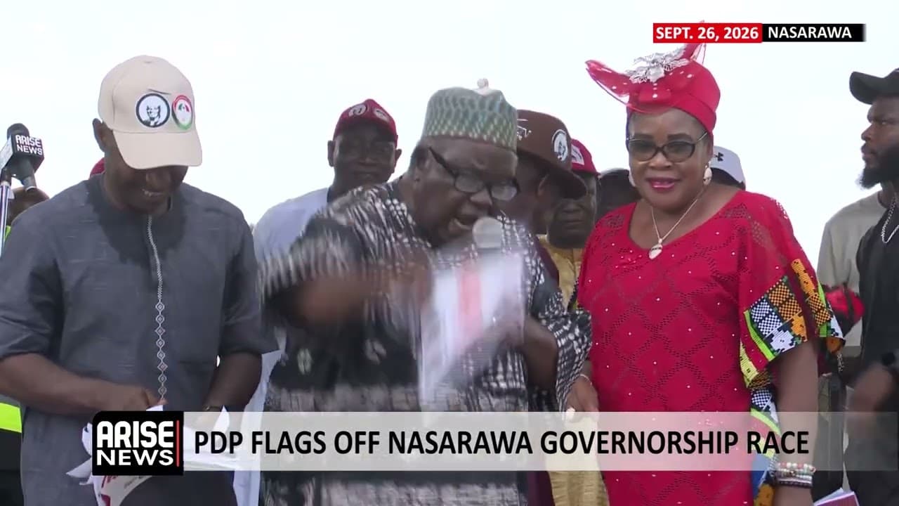 PDP FLAGS OFF NASARAWA GOVERNORSHIP RACE