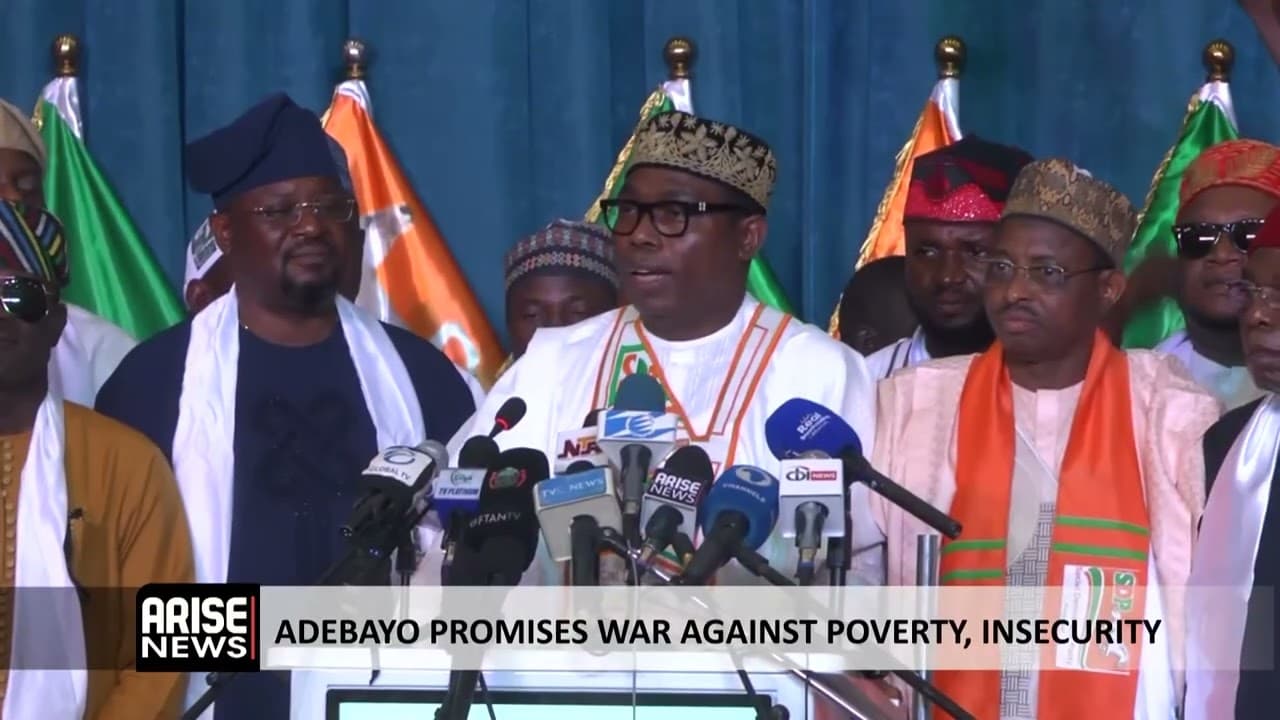 ADEBAYO PROMISES WAR AGAINST POVERTY, INSECURITY