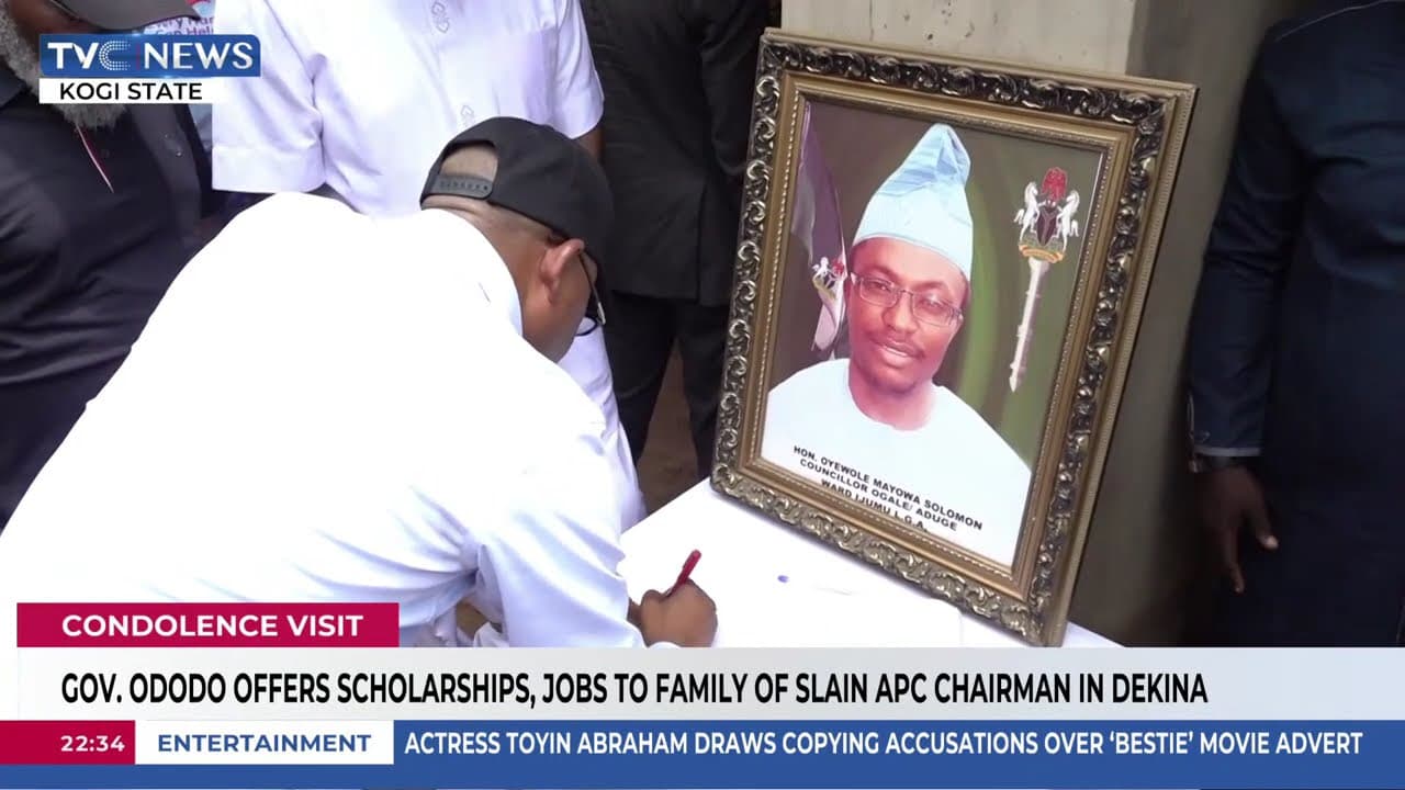 Gov. Ododo Offers Scholarships, Jobs to Family of Slain APC Chairman in Dekina