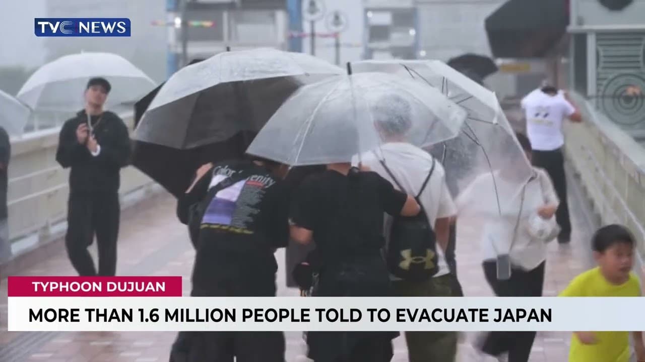 Typhoon Dujuan: More Than 1.6 Million People Told to Evacuate in Japan