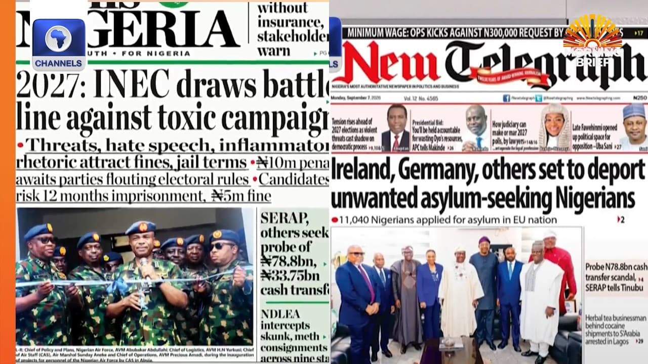 2027: INEC Kicks Against Toxic Campaign,  Over 11,000 Nigerians Seeking Asylum + More
