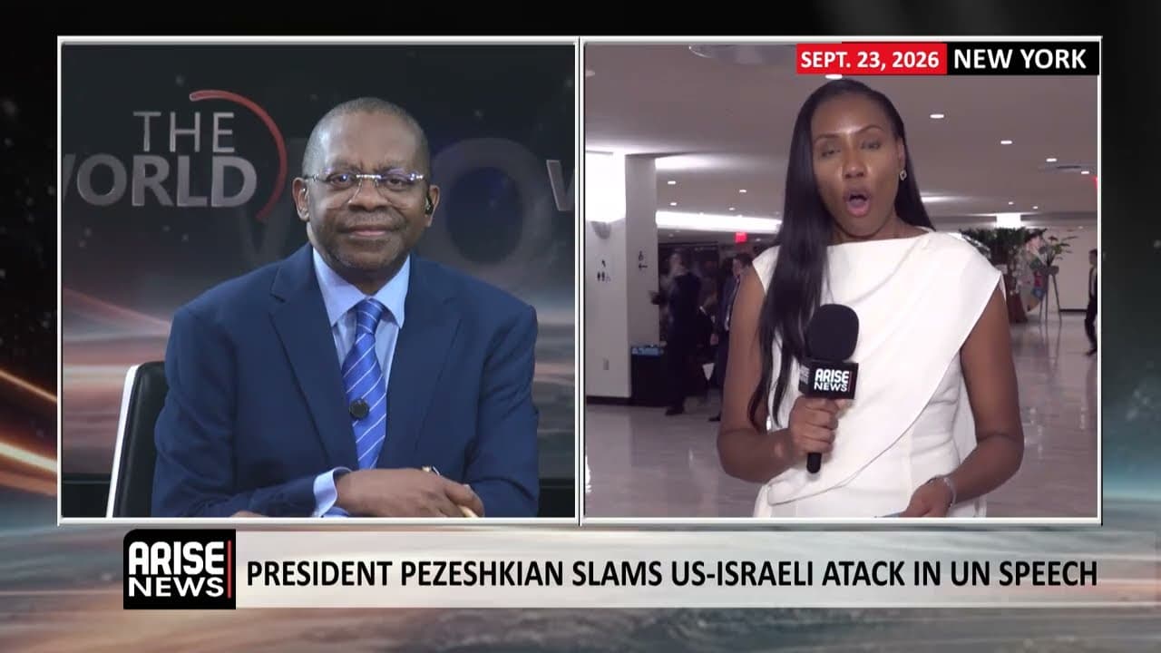 President Pezeshkian Slams US-Israeli Attack in UN Speech - Akinsanya