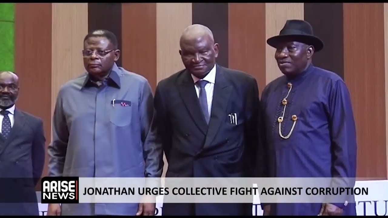 JONATHAN URGES COLLECTIVE FIGHT AGAINST CORRUPTION