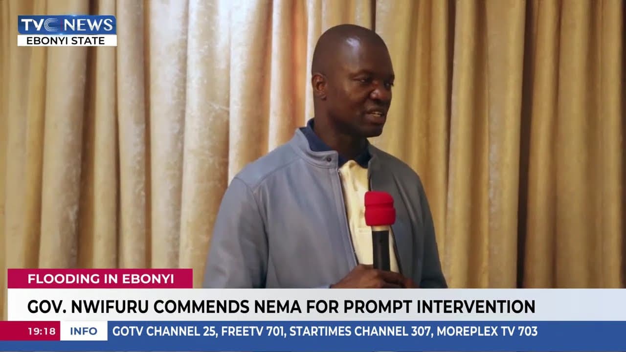 Flooding: Gov Nwifuru Commends NEMA For Prompt Intervention In Ebonyi