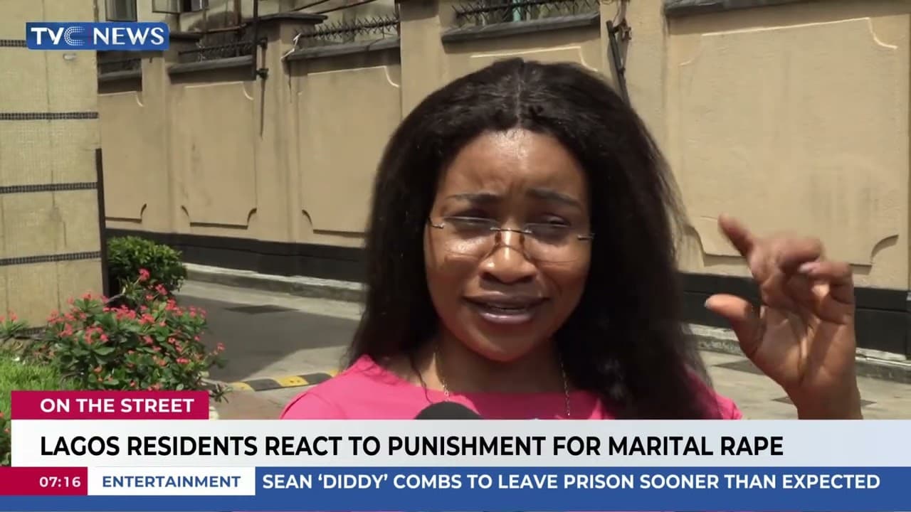 On the Street: Lagos Residents React To Punishment For Marital Rape