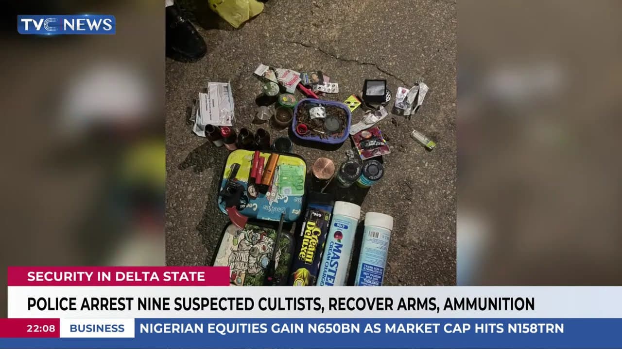 Delta Police Arrest Nine Suspected Cultists, Recover Arms, Ammunition
