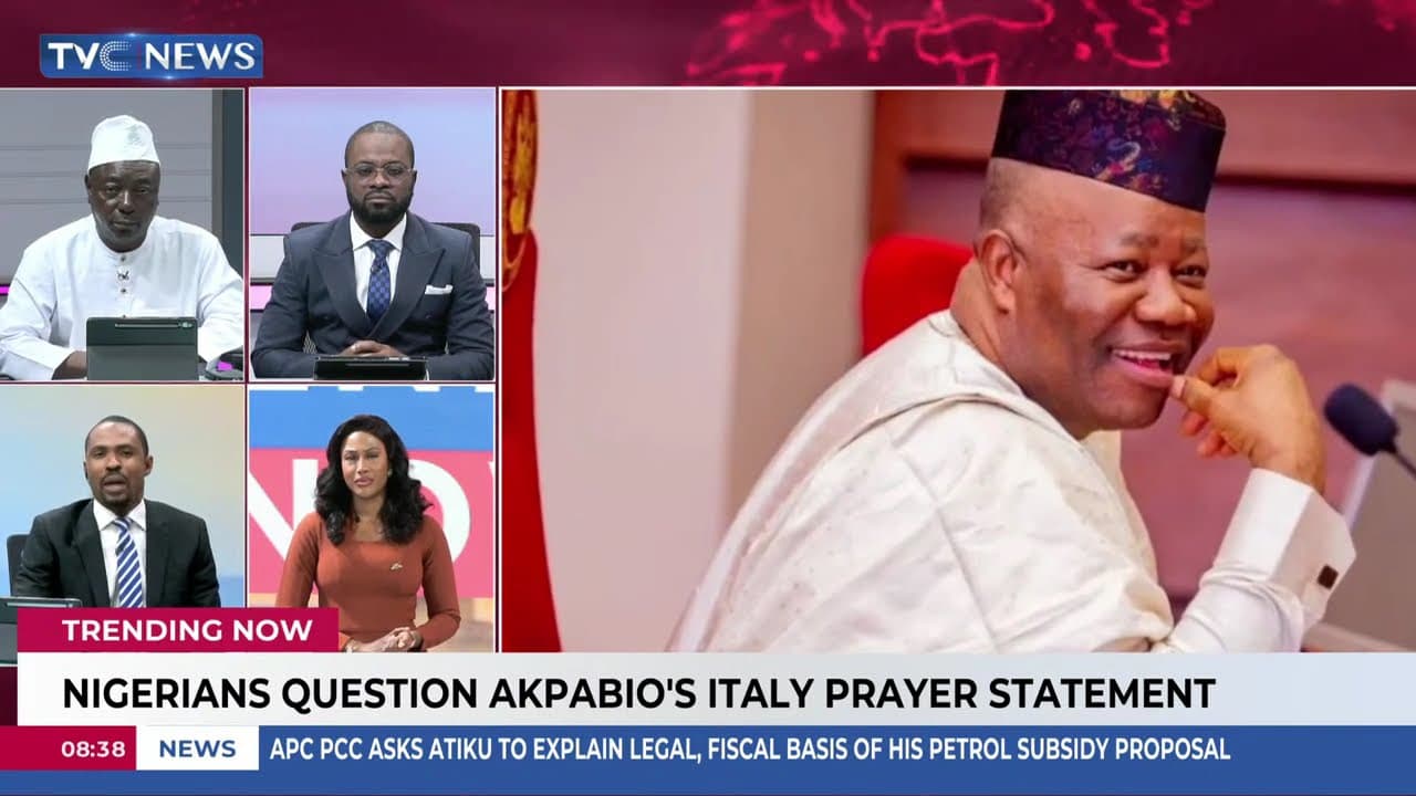 Trending Now: Nigerians Question Akpabio's Italy Prayer Statement + More
