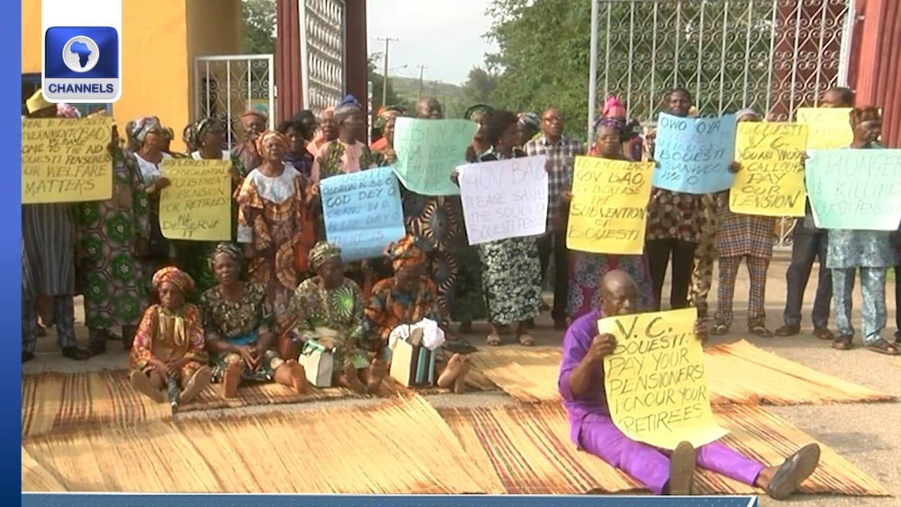 Protest: Bouesti Retirees Demand Arrears, Gratuities From Govt