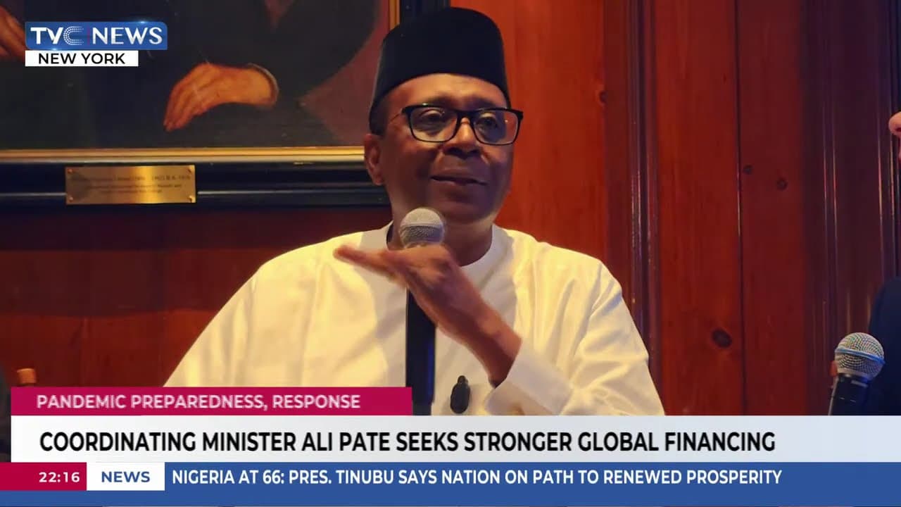 Coordinating Minister Of Health, Ali Pate Seeks Stronger Global Financing