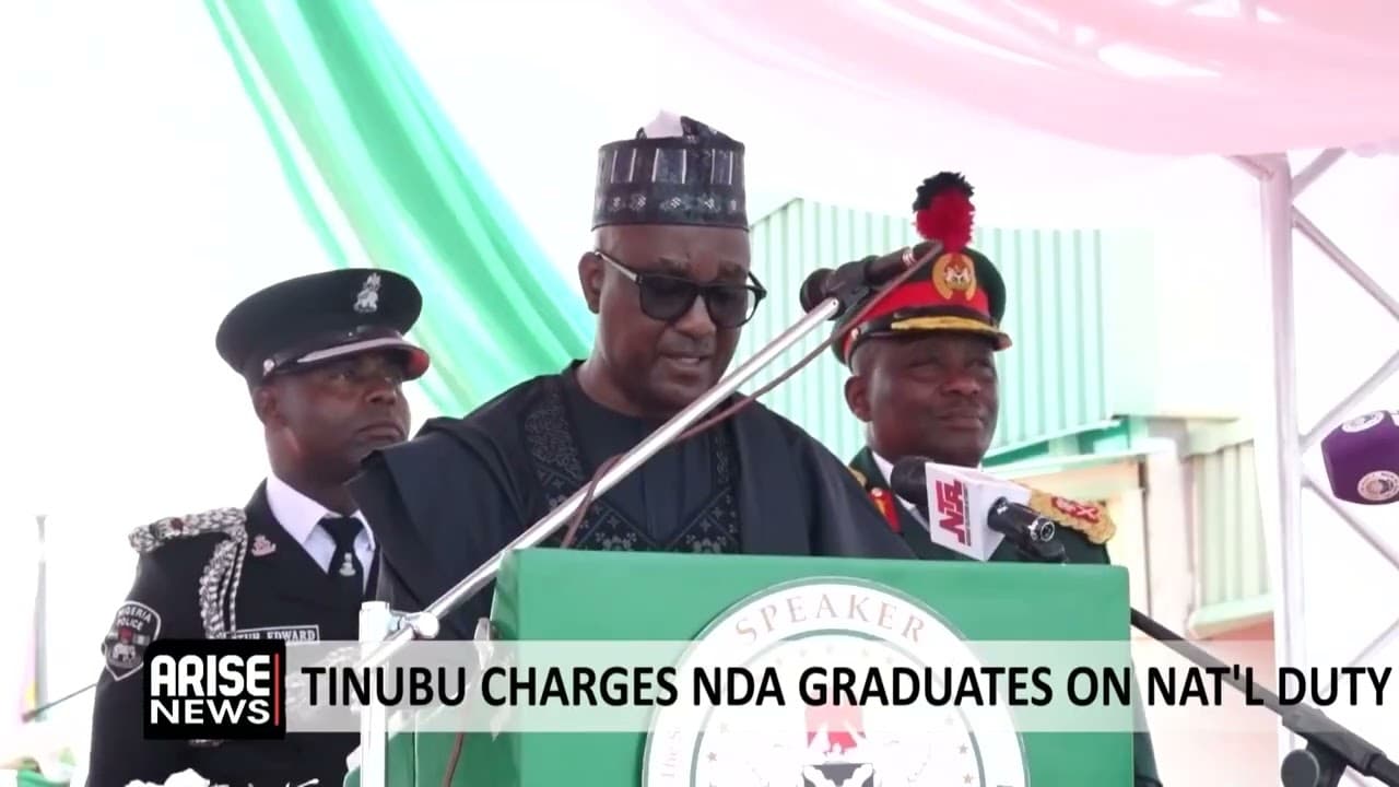 TINUBU CHARGES NDA GRADUATES ON NATIONAL DUTY