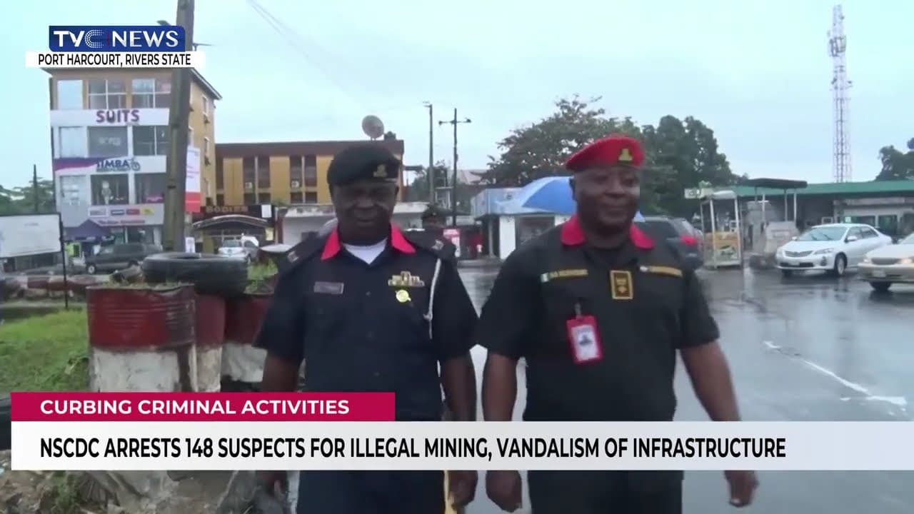 NSCDC Arrests 148 Suspects For Illegal Mining, Vandalism Of Infrastructure