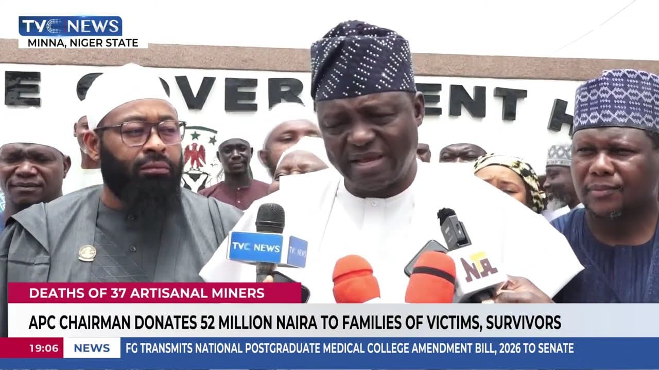 APC Donates N52m To Families of Deceased Niger Miners, Survivors
