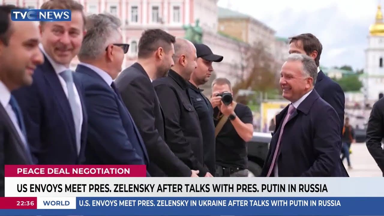 US Envoys Meet President Zelensky After Talks With President Putin in Russia