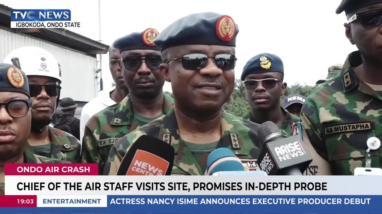 Ondo Air Crash: Fallen Personnel, Families Will Be Duly Honourted - CAS
