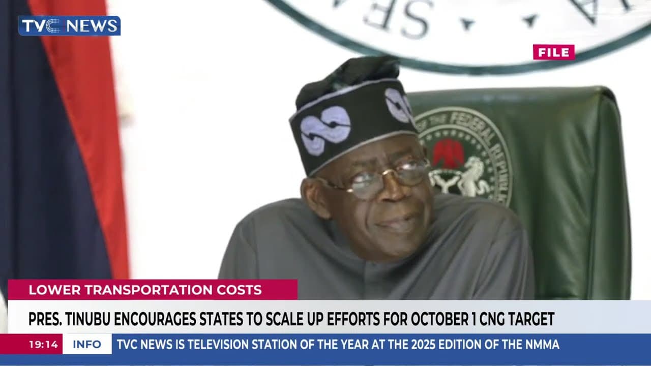 Pres. Tinubu Encourages States To Scale Up Efforts For October 1 CNG Target