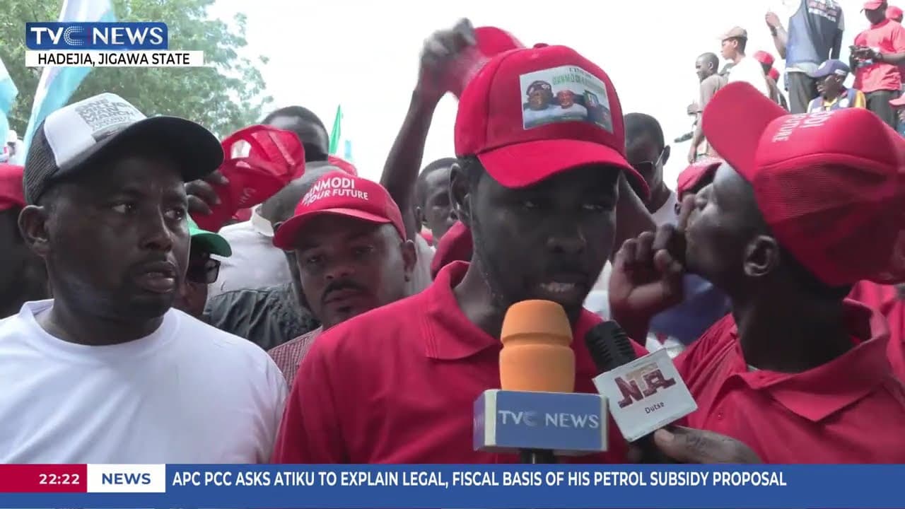 Youths in Jigawa Rally Support for President Tinubu, Gov. Namadi