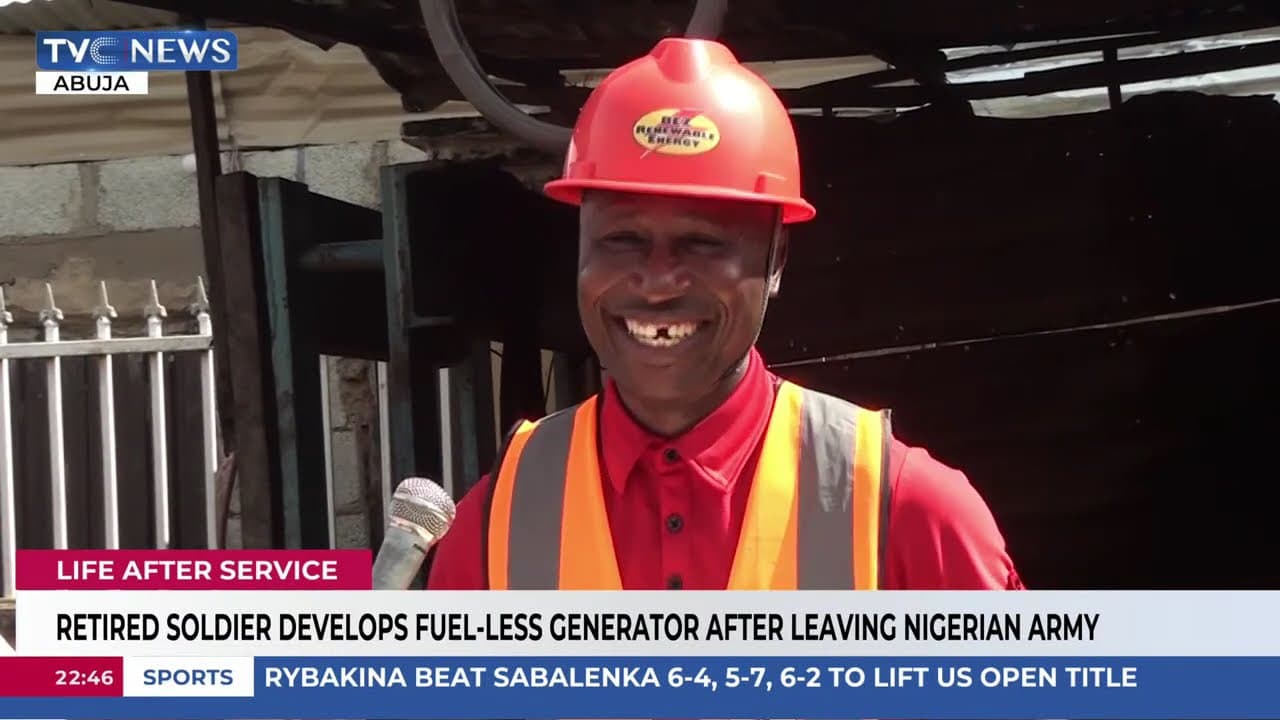 How Retired Soldier Developed Fuel-less Generator After Leaving Nigerian Army