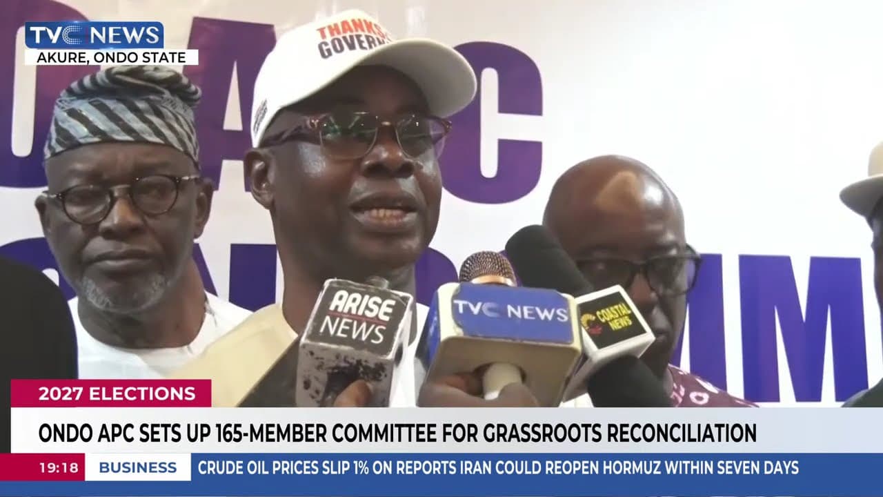 Ondo APC Sets Up 165-Member Committee For Grassroots Reconciliation