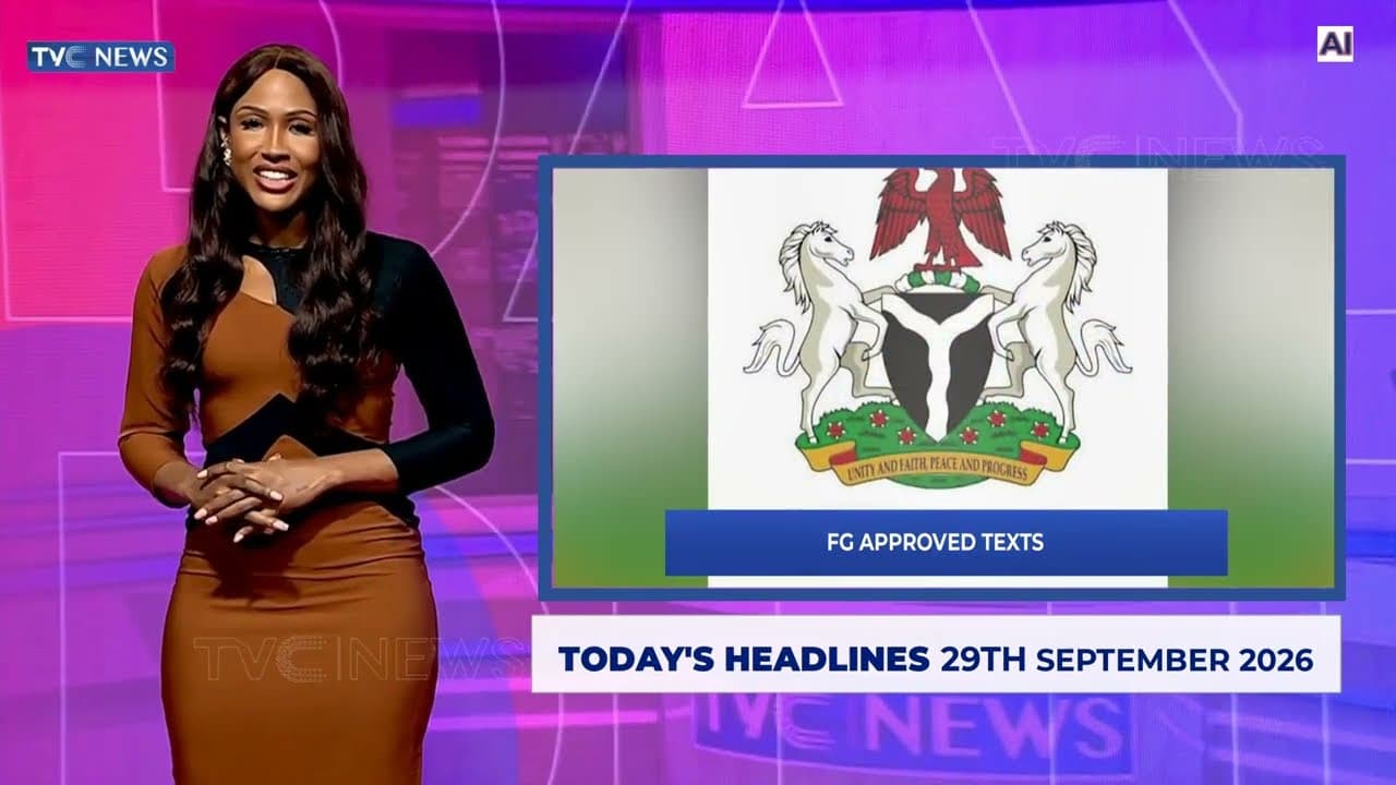 TVC News AI English Headline News | 29th September, 2026
