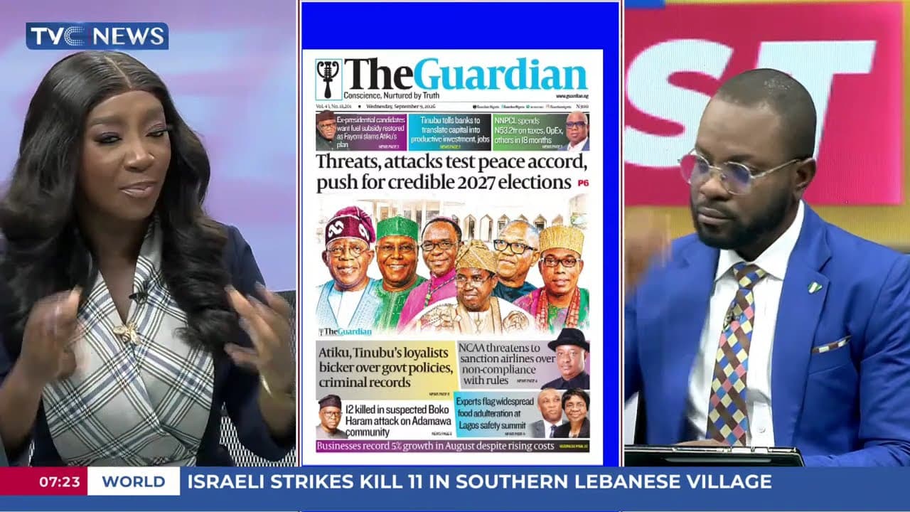 TVC Newspaper Review: Peter Obi, Benue Gov't Clash Over Convoy Blockage