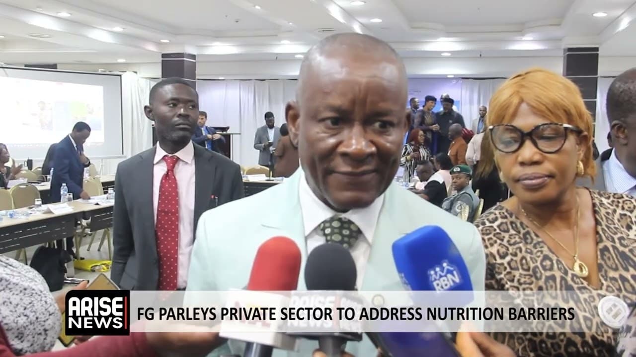 FG PARLEYS PRIVATE SECTOR TO ADDRESS NUTRITION BARRIERS