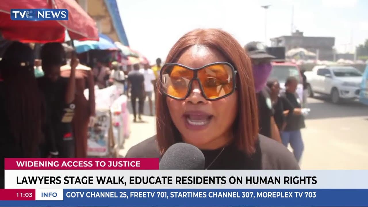 Lawyers Stage Walk, Educate Residents On Human Rights In Eti-Osa Lagos