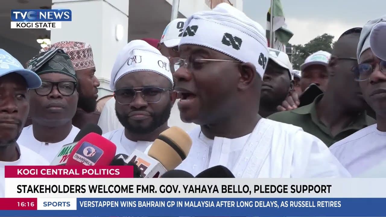Kogi Stakeholders Welcome Former Gov. Yahaya Bello, Pledge Support
