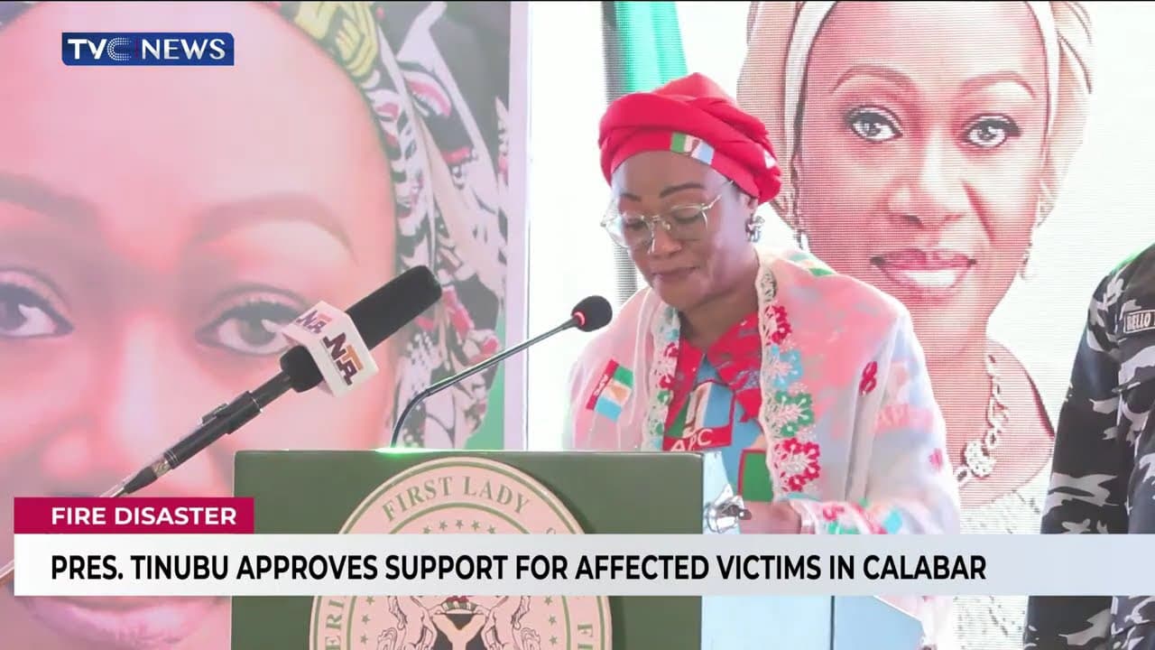 President Tinubu Approves Support For Fire Disaster Victims In Calabar