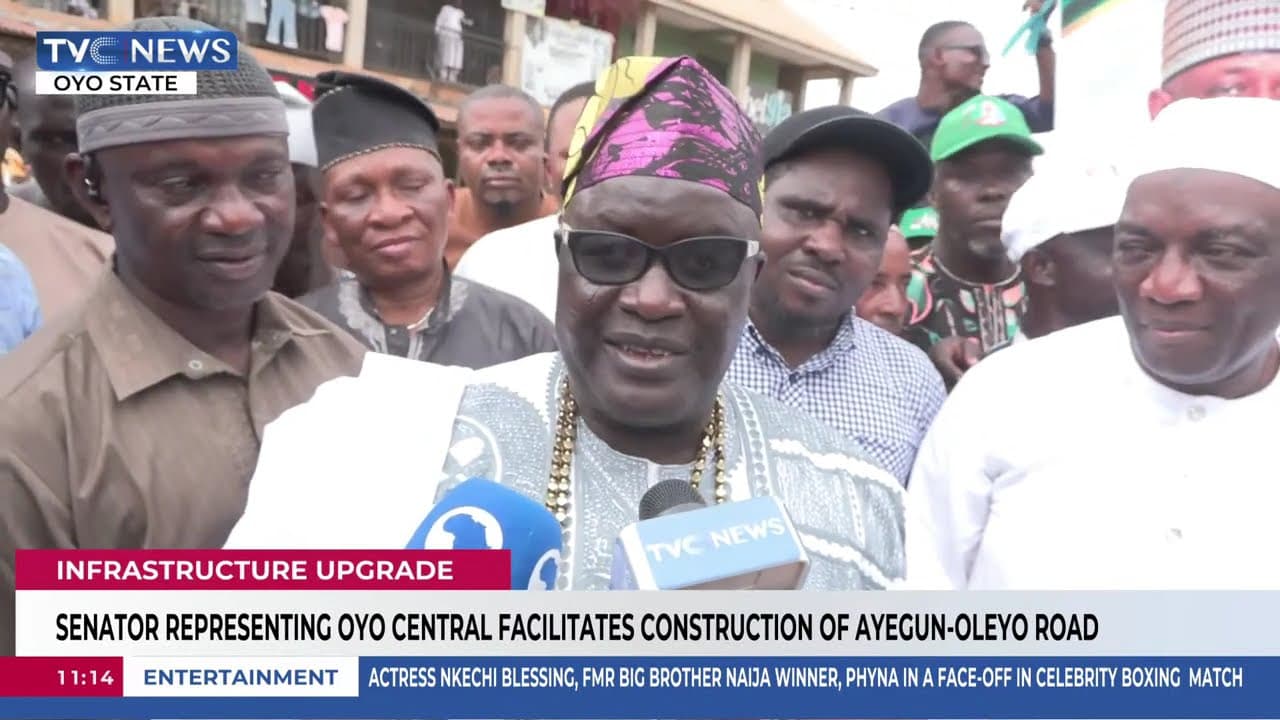 Senator Representing Oyo Central Facilitates Construction Of Ayegun-Oleyo Road