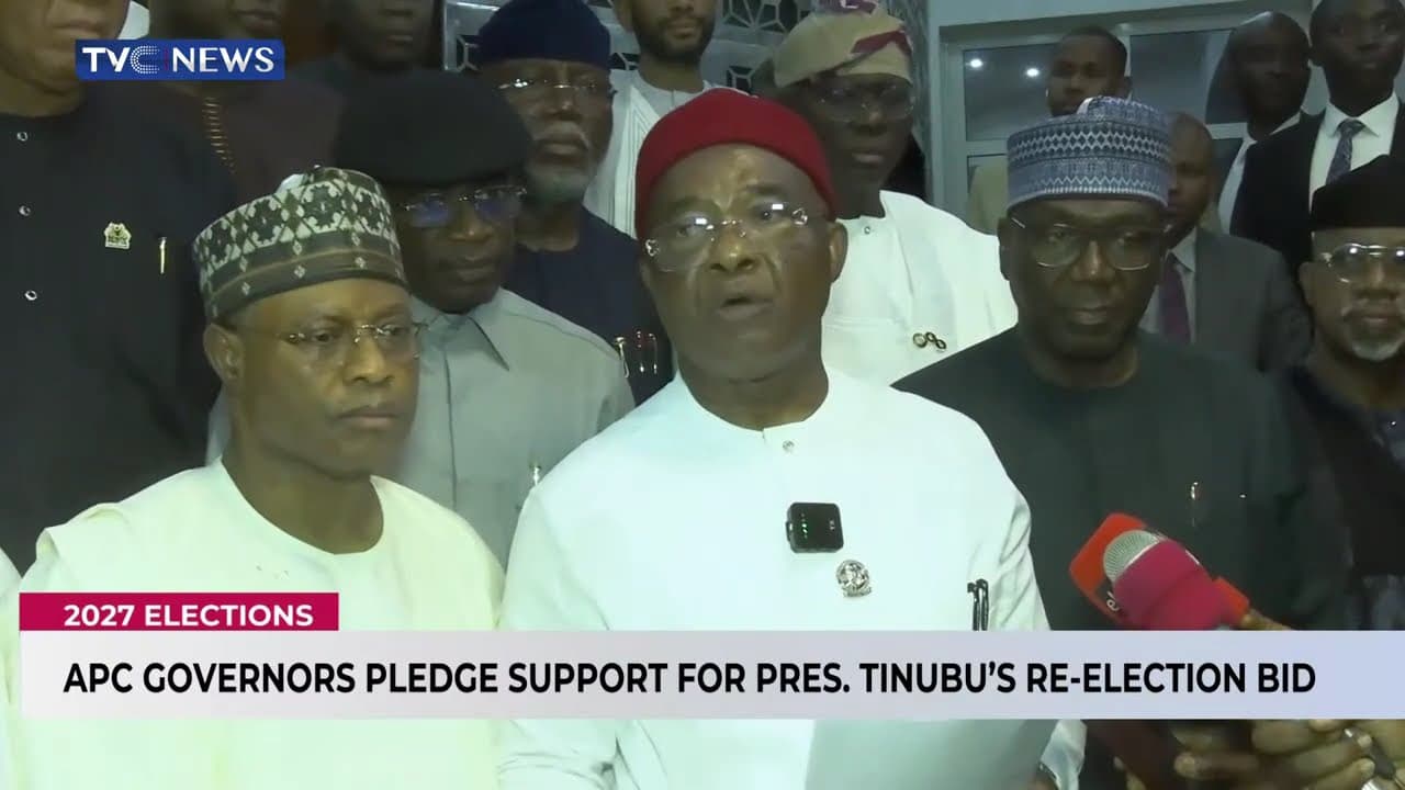 APC Governors Pledge Support For Pres. Tinubu's Re-Election Bid