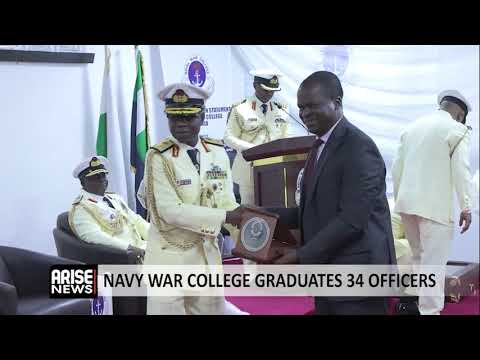 NAVY WAR COLLEGE GRADUATES 34 OFFICERS