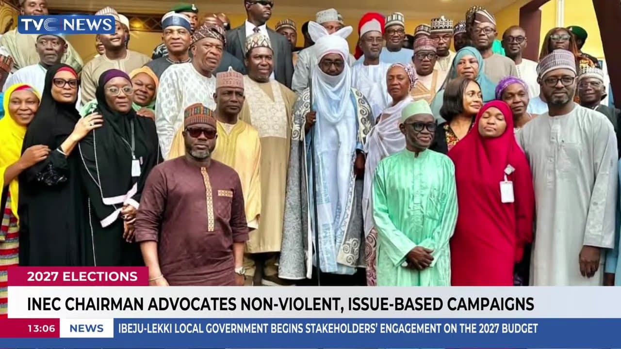 2027 Polls: INEC Chairman Advocates Non-Violent, Issue-Based Campaigns