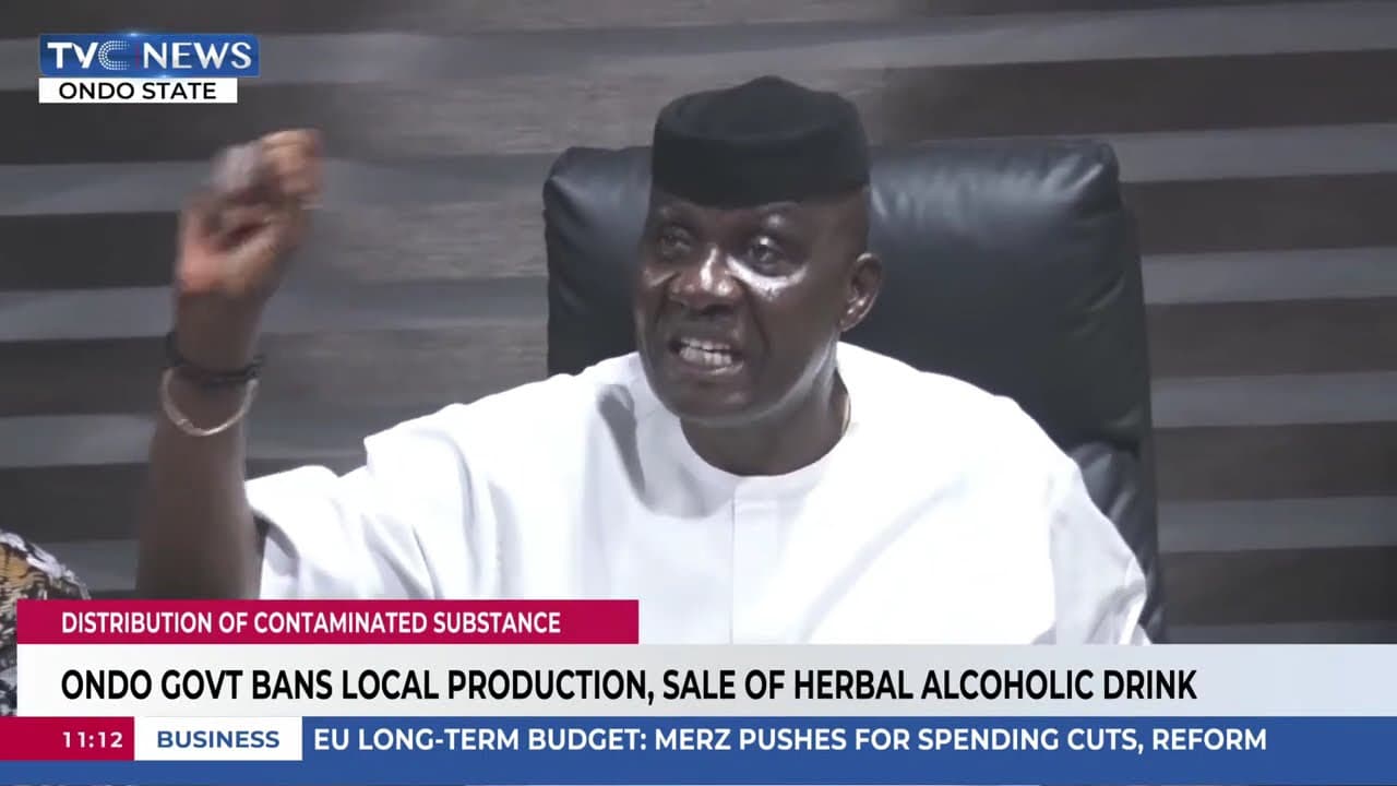 Ondo Govt Bans Local Production, Sale Of Herbal Alcoholic Drink