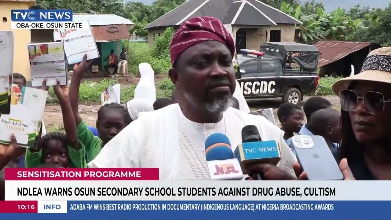 NDLEA Warns Osun Secondary School Students Against Drug Abuse, Cultism