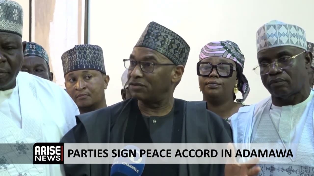 PARTIES SIGN PEACE ACCORD IN ADAMAWA