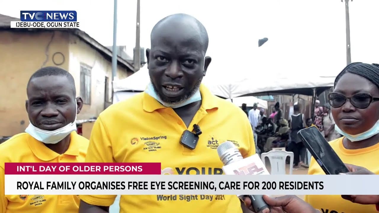 Royal Family Organises Free Eye Screening, Care For 200 Ijebu-Ode Residents