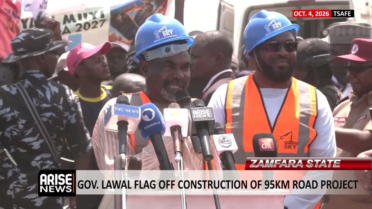 ZAMFARA STATE: GOV. LAWAL FLAGS OFF CONSTRUCTION OF 95KM ROAD PROJECT