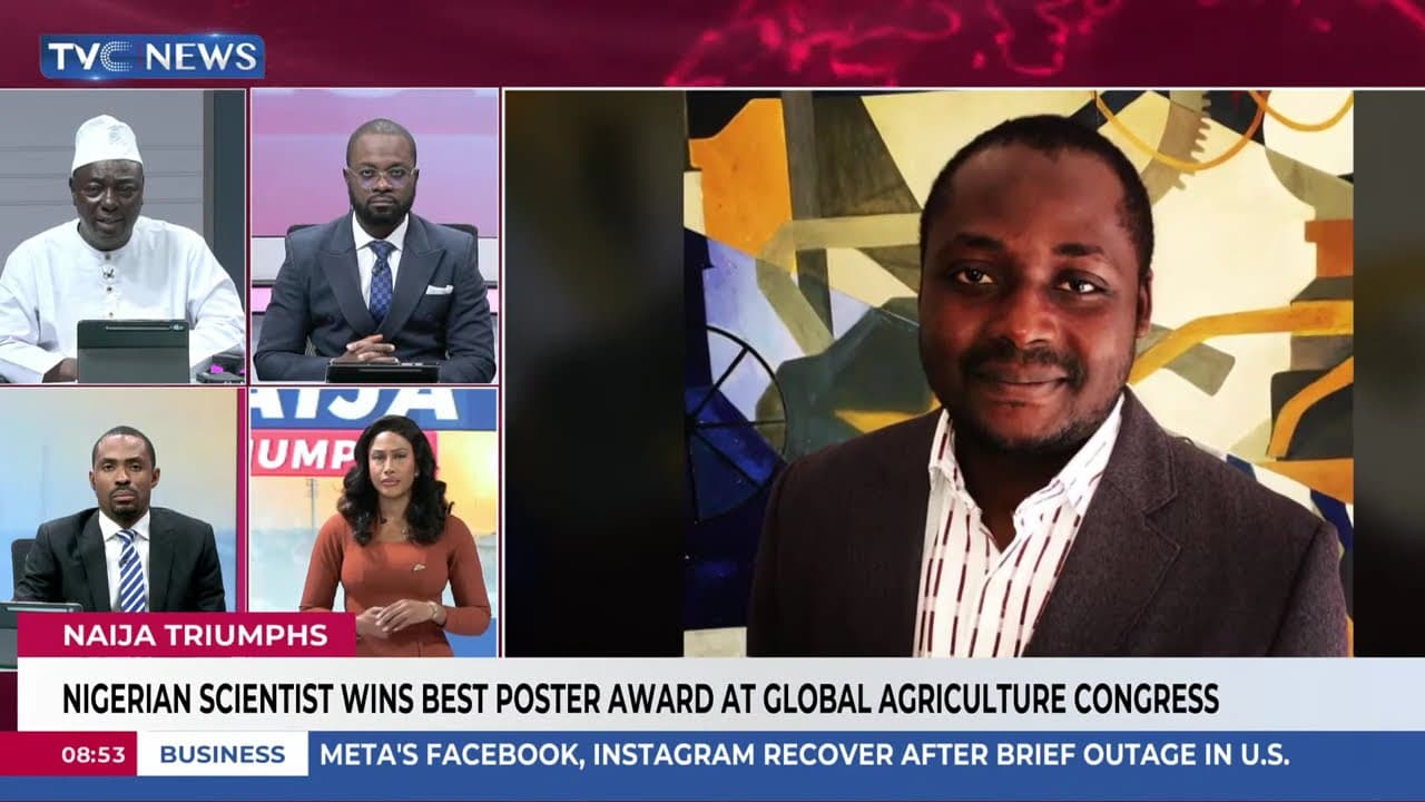 Naija Triumphs: Nigerian Scientist Wins Best Poster Award At Global Agriculture Congress