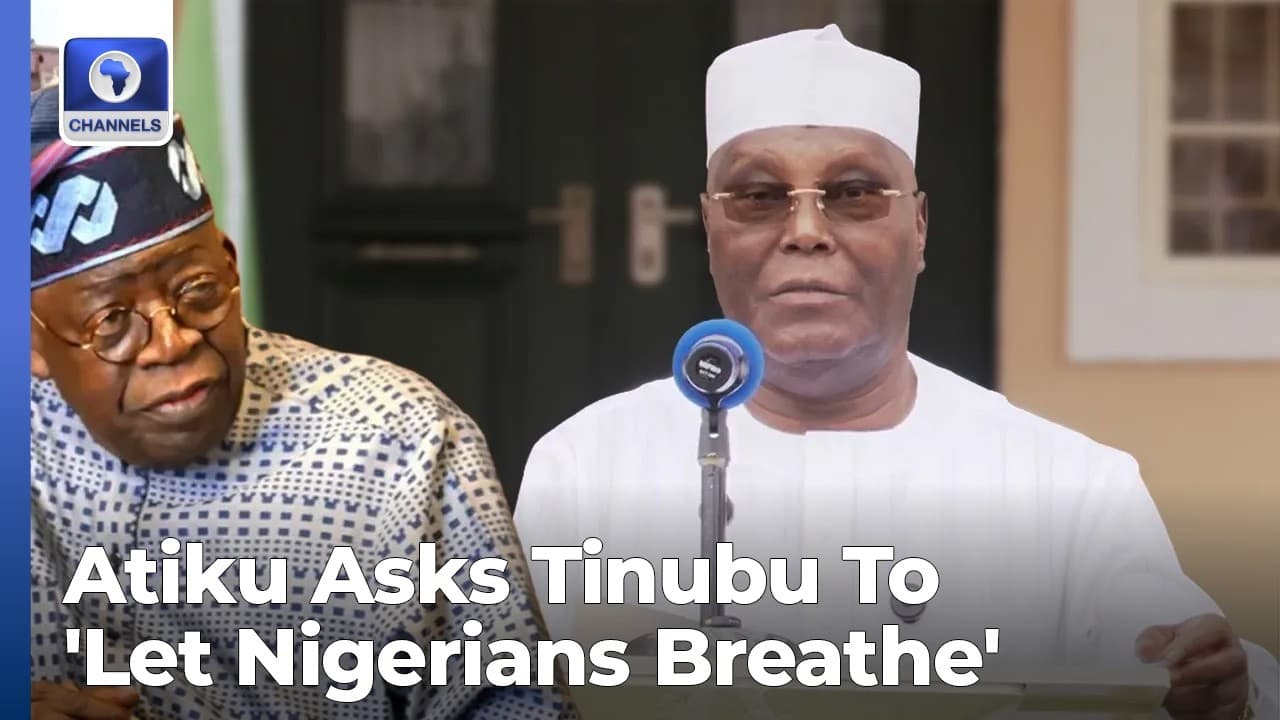 'Let Nigerians Breath', Atiku Urges Tinubu To Cut Fuel Prices