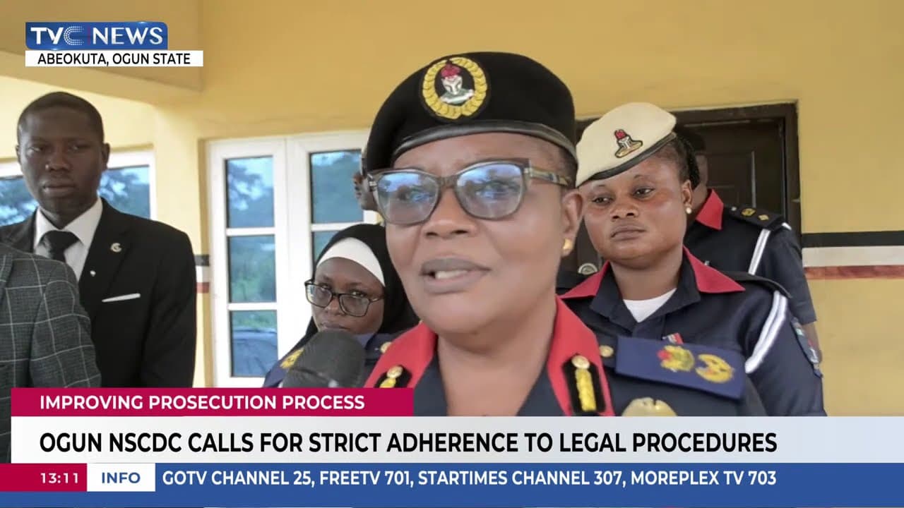 Ogun NSCDC Calls For Strict Adherence To Legal Procedures During Prosecution