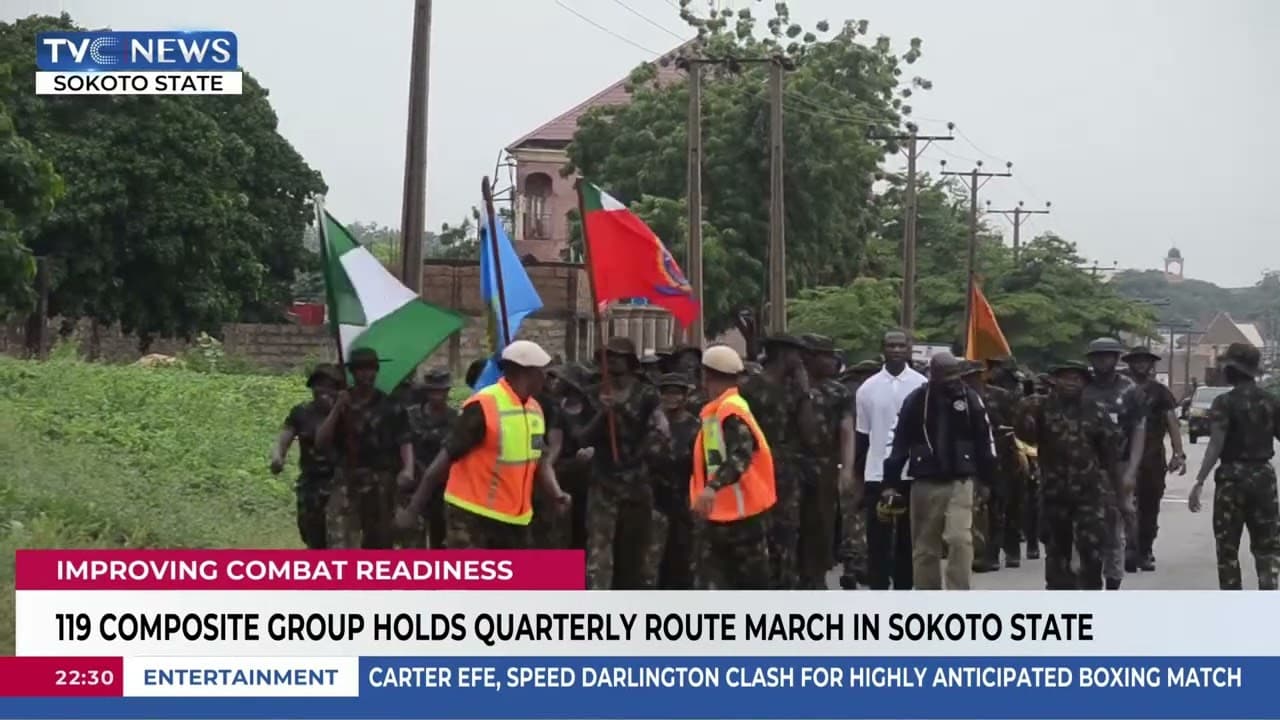 119 Composite Group Holds Quarterly Route March In Sokoto State