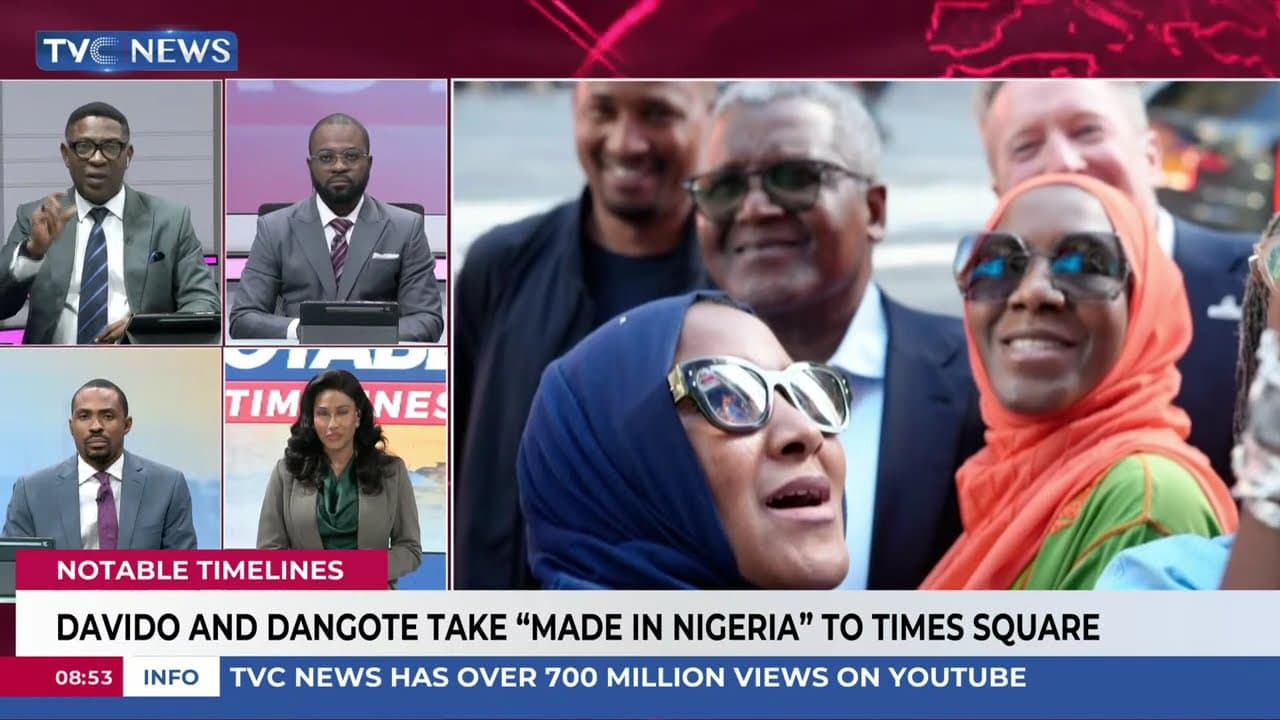 Notable Timelines: Davido, Dangote Take ''Made In Nigeria'' To Times Square In New York